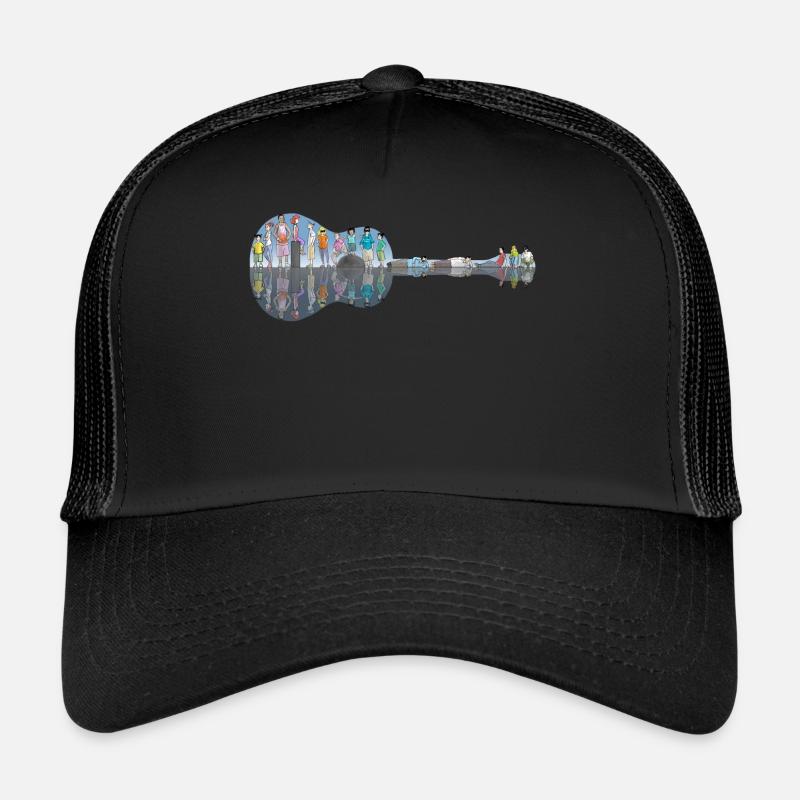 Human Guitar - Trucker Cap - black/black
