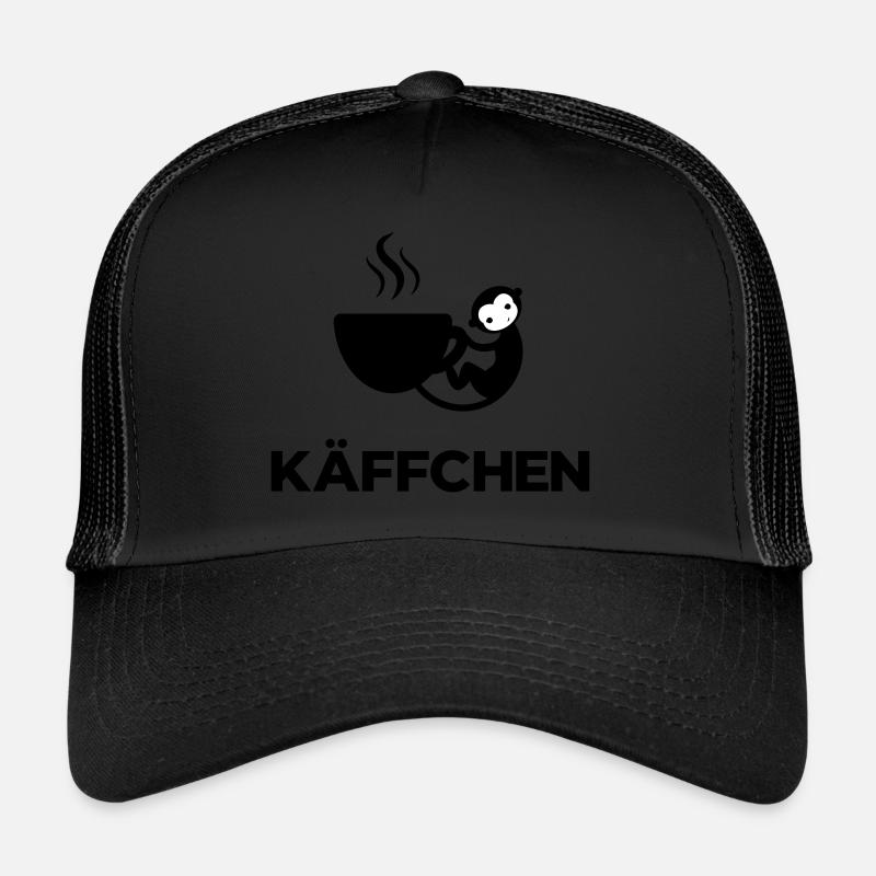 Käffchen - Trucker Cap - Schwarz/Schwarz