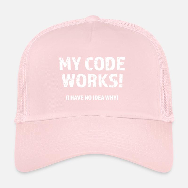 My code works! I have no idea why Programmer Gift Trucker Cap