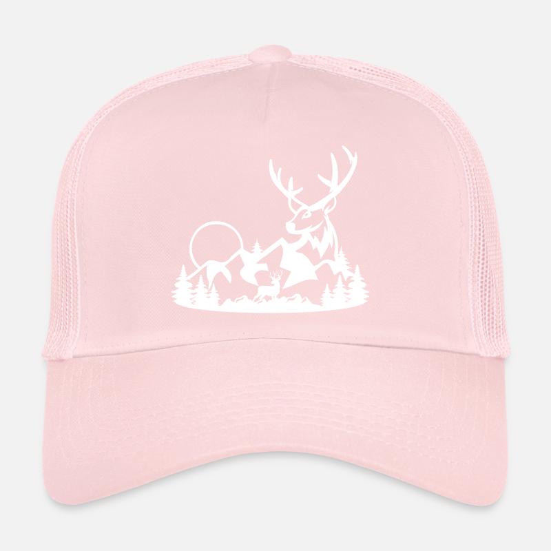DEER HUNTING GAME DEER DEER MOTIF Trucker Cap