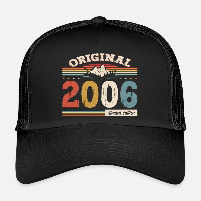 18ème Anniversaire Année de Construction 2006 Cru 2006 Original Casquette trucker 