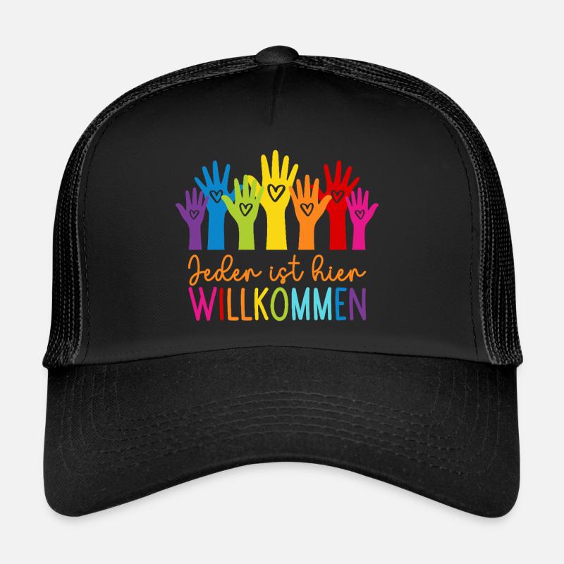 Everyone is welcome here Trucker Cap