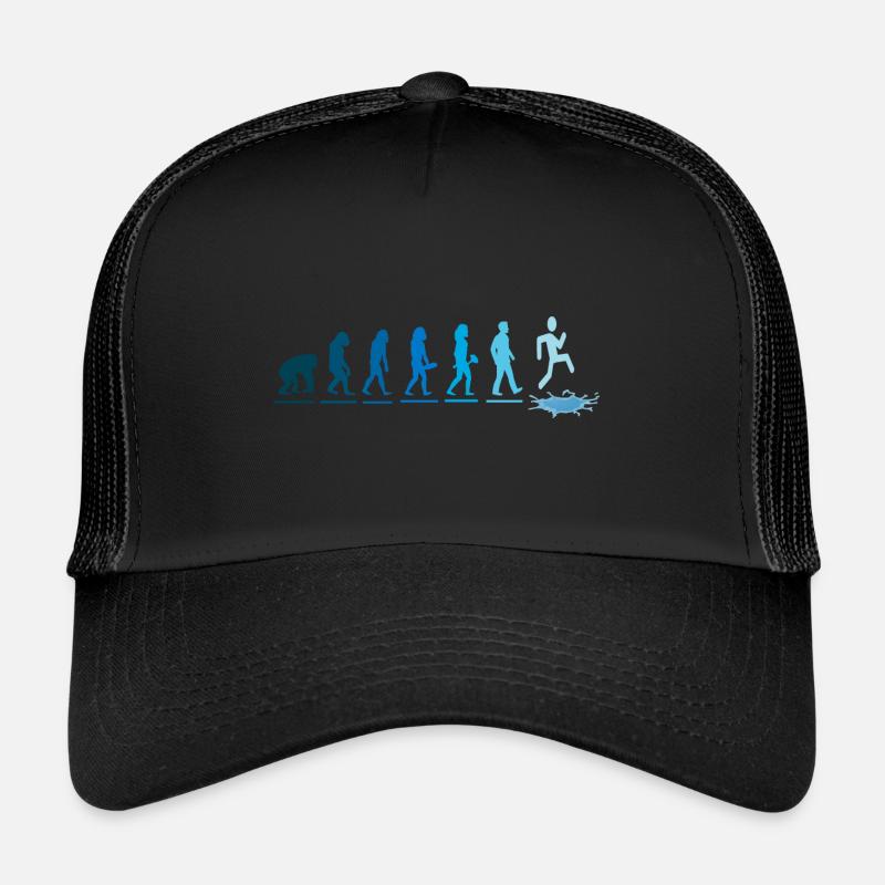 eisbader eisbadsaison kneipp eisbaden eiswasser - Trucker Cap - Schwarz/Schwarz