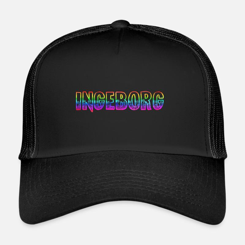 ingeborg rs rainbow Trucker Cap