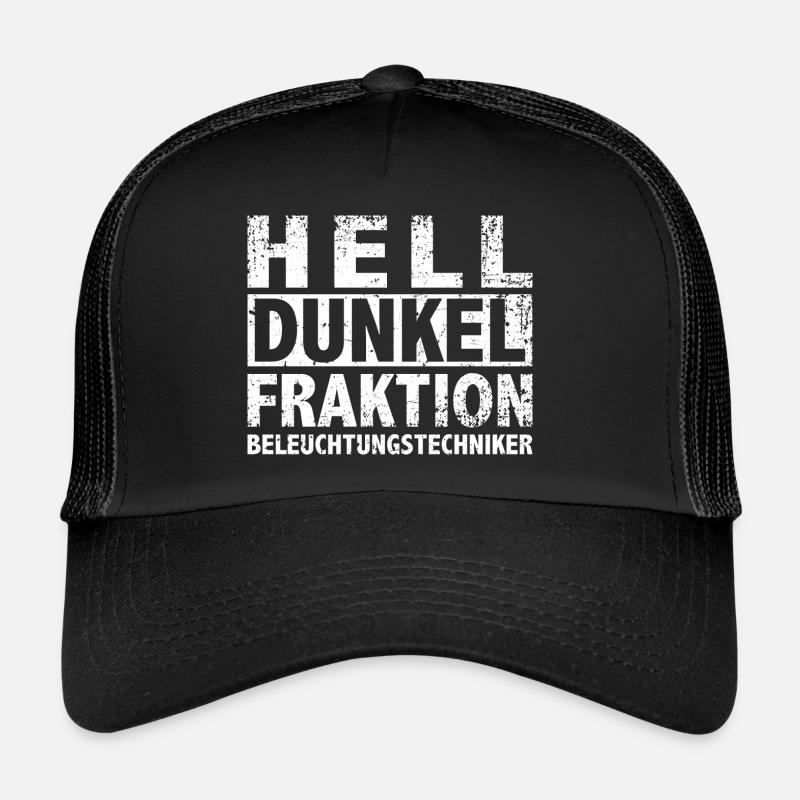 Hell Dunkel Fraktion Veranstaltungstechniker Licht Trucker Cap