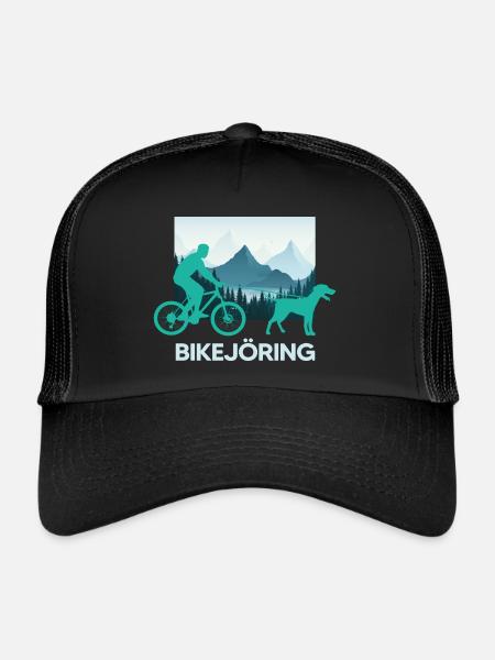 bikejöring vélo avec chien zughundesport - Casquette trucker  - noir/noir - Devant
