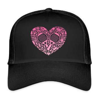 Padel Tennis Padel Tennis Girls Padel Player - Trucker Cap - black/black - Front