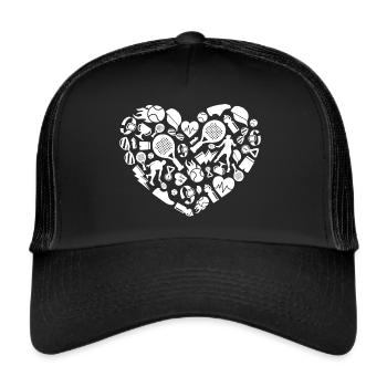 Padel Tennis Padel Tennis Women Girls Padel - Trucker Cap - black/black - Front