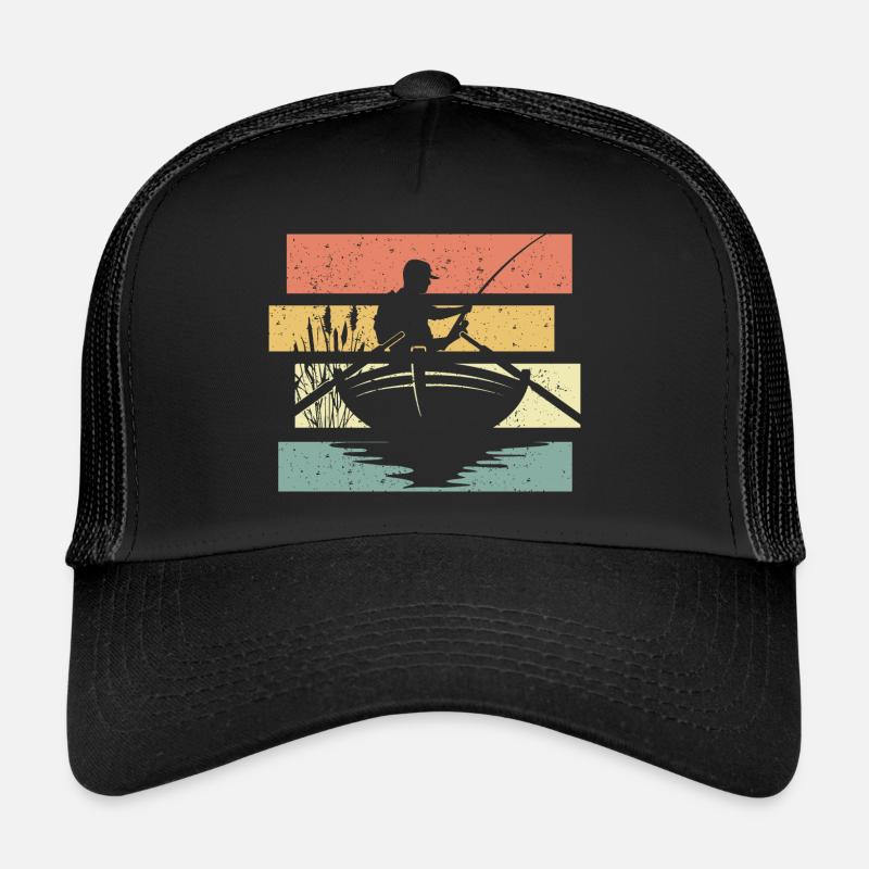 pêche pêche rétro ancien Casquette trucker 