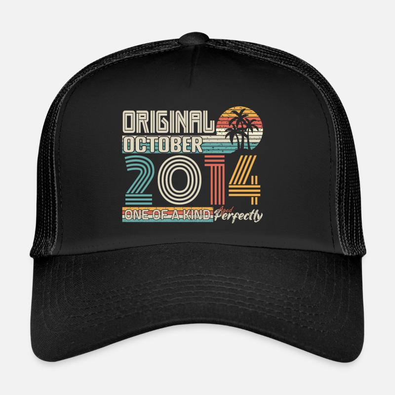 October 2014 Birthday October 2014 Gift 2014 Trucker Cap