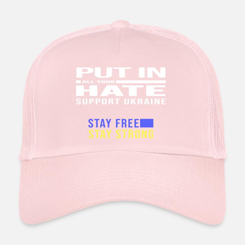 liberté ukraine paix no poutine Casquette trucker 