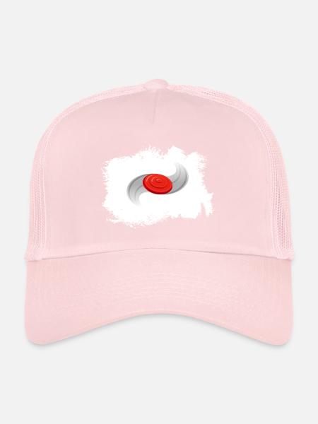 disque de frisbee discgolf frisbee - Casquette trucker  - rose pâle - Devant