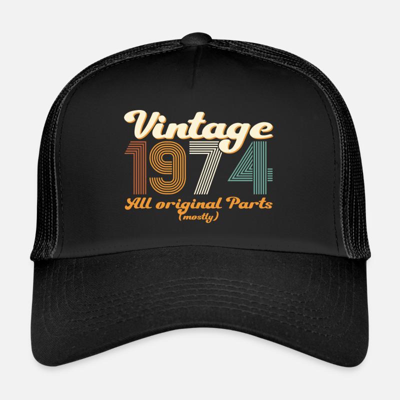 Original vintage 1974 48th birthday gift Trucker Cap