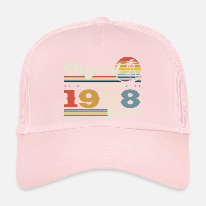 65th Birthday Original September Year 1958 Trucker Cap