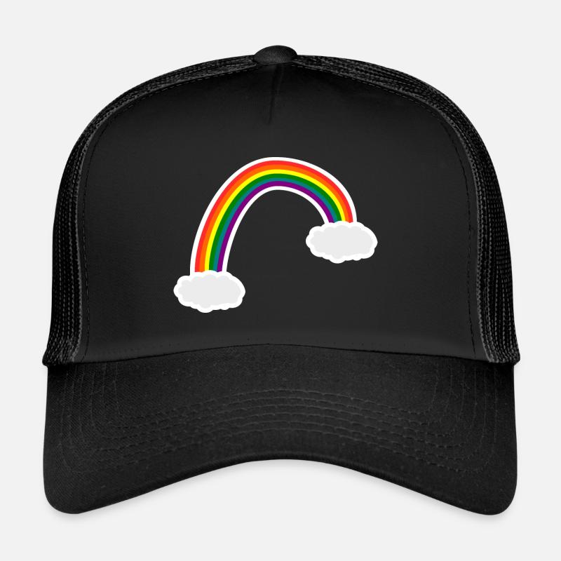 Nuages arc-en-ciel Casquette trucker 