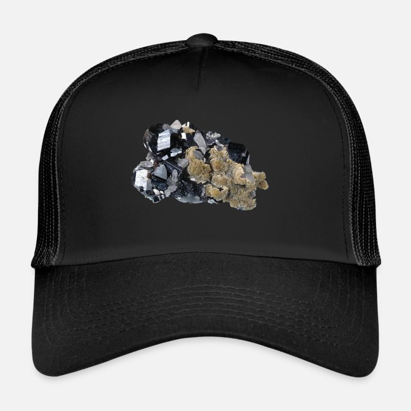 Cassiterite Cassiterite étain cristal minéral Casquette trucker 