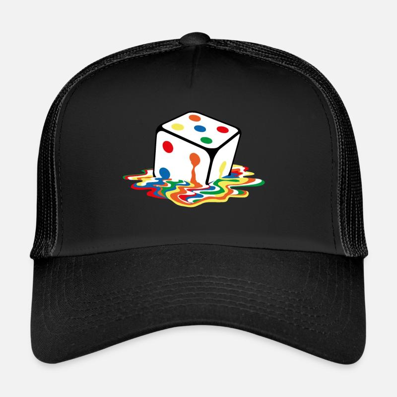 Melting game cube - Trucker Cap - black/black