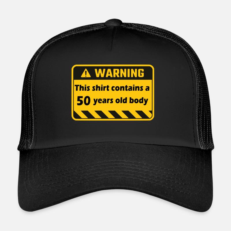 Avertissement 50 ans Casquette trucker 