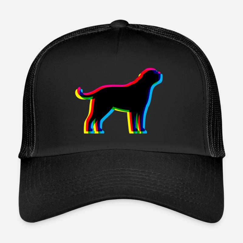 CMYK Bernhardiner - Trucker Cap - Schwarz/Schwarz