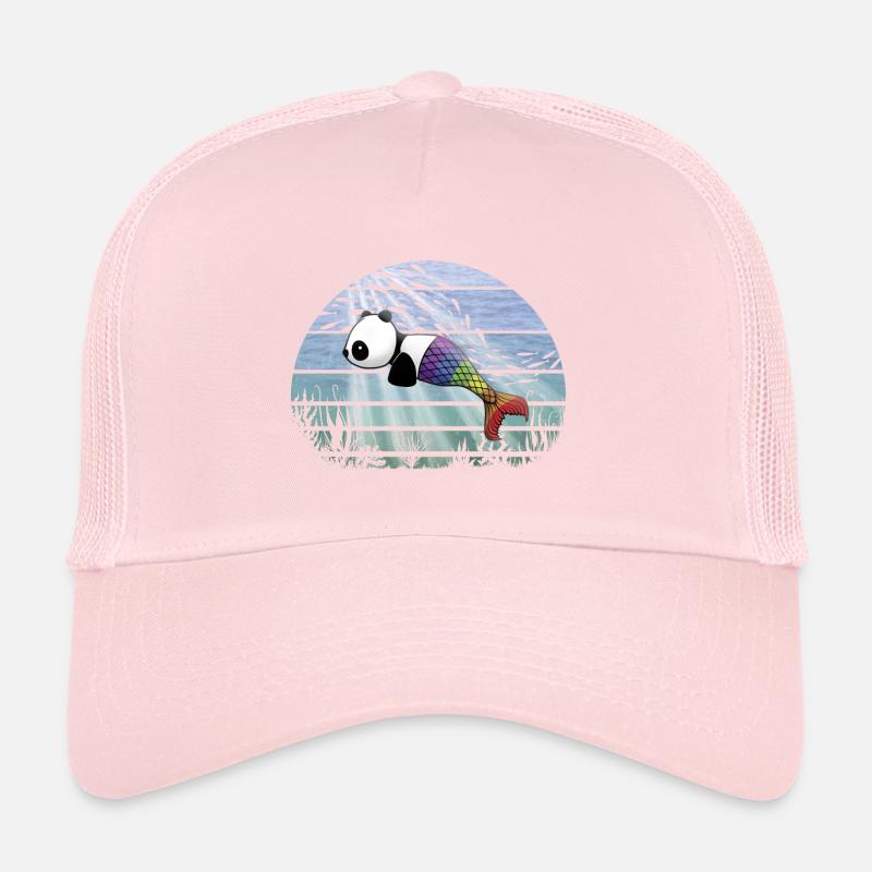 Fantasy Unterwasser Kawaii Panda Meerjungfrau Trucker Cap