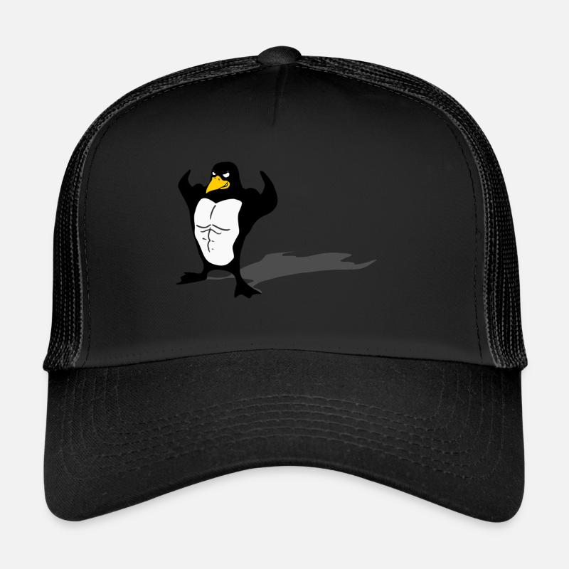 Muscular penguin Trucker Cap