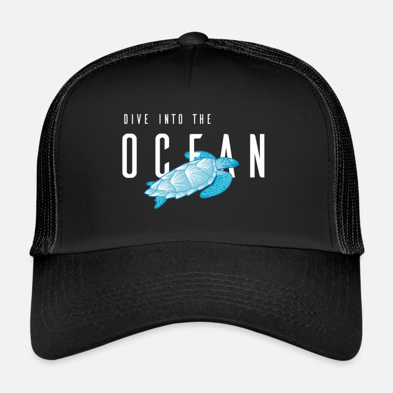 Ocean Dive - Trucker Cap - Schwarz/Schwarz