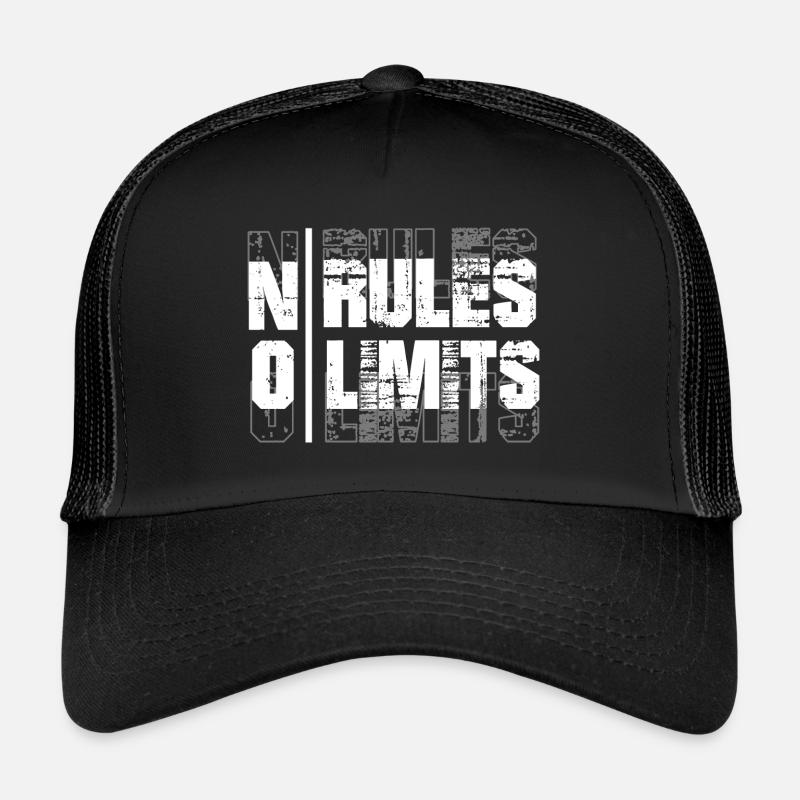 NO RULES NO LIMITS Casquette trucker 