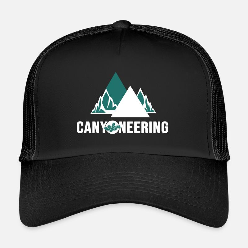 canyoning canyoneering mountains riveraction Trucker Cap