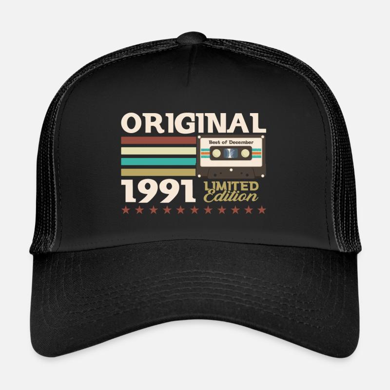 Cassette 32e anniversaire décembre 1991 Casquette trucker 
