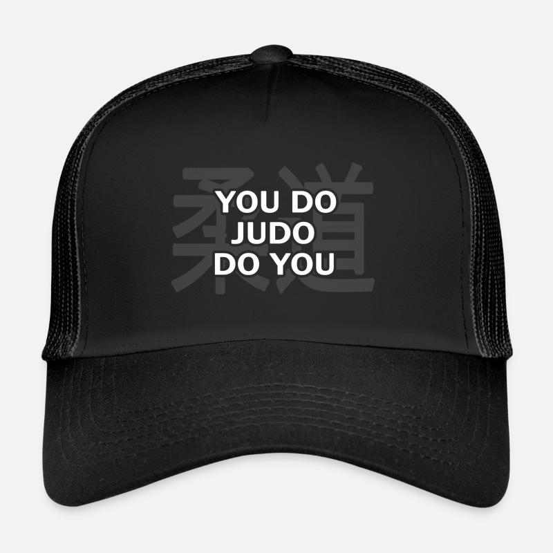 judo hajime judoka dan schwarzer gürtel Trucker Cap
