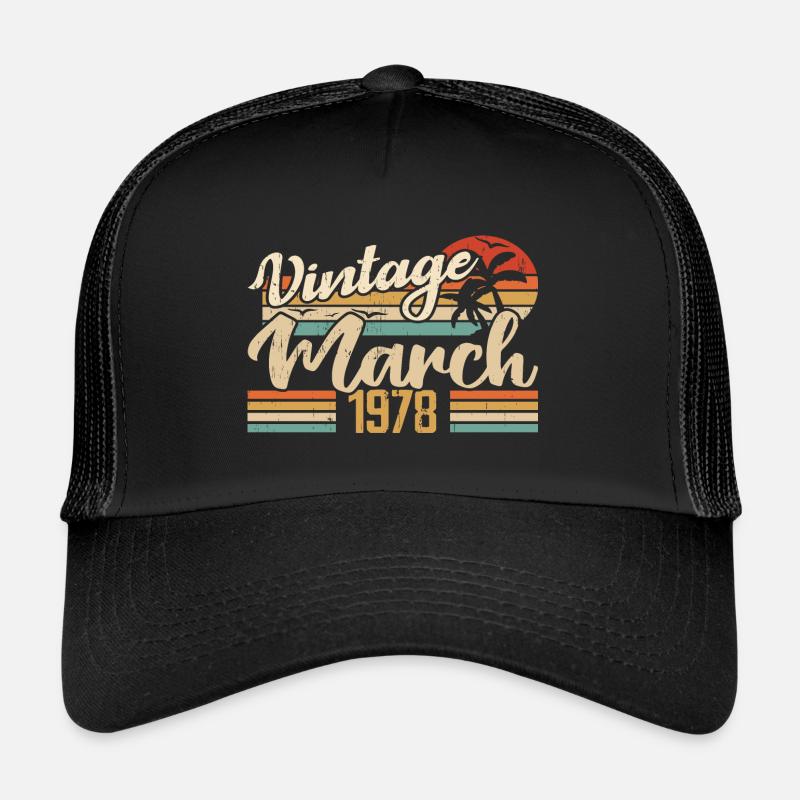 Cadeau Anniversaire Mars 1978 Cadeau Mars 1978 Casquette trucker 