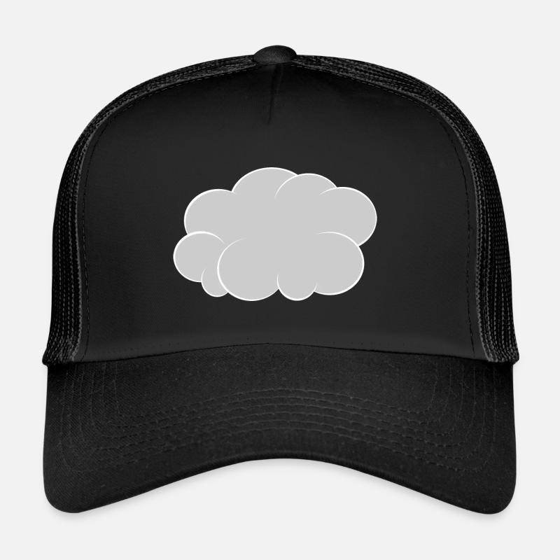nuage nuage gris blanc Casquette trucker 
