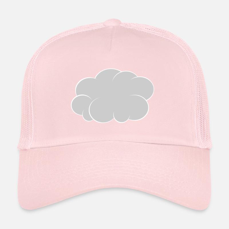 cloud wolke grau weiß Trucker Cap