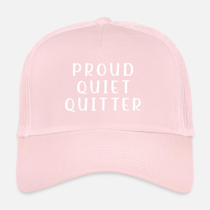 Quiet Quitter Quiet Quitting Silent Termination Trucker Cap