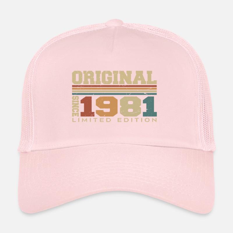 Original 1981 Retro Gift 43rd Anniversary 1981 Trucker Cap