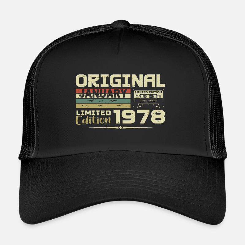 Janvier 1978 | Cadeau D’anniversaire Janvier 1978 Casquette trucker 