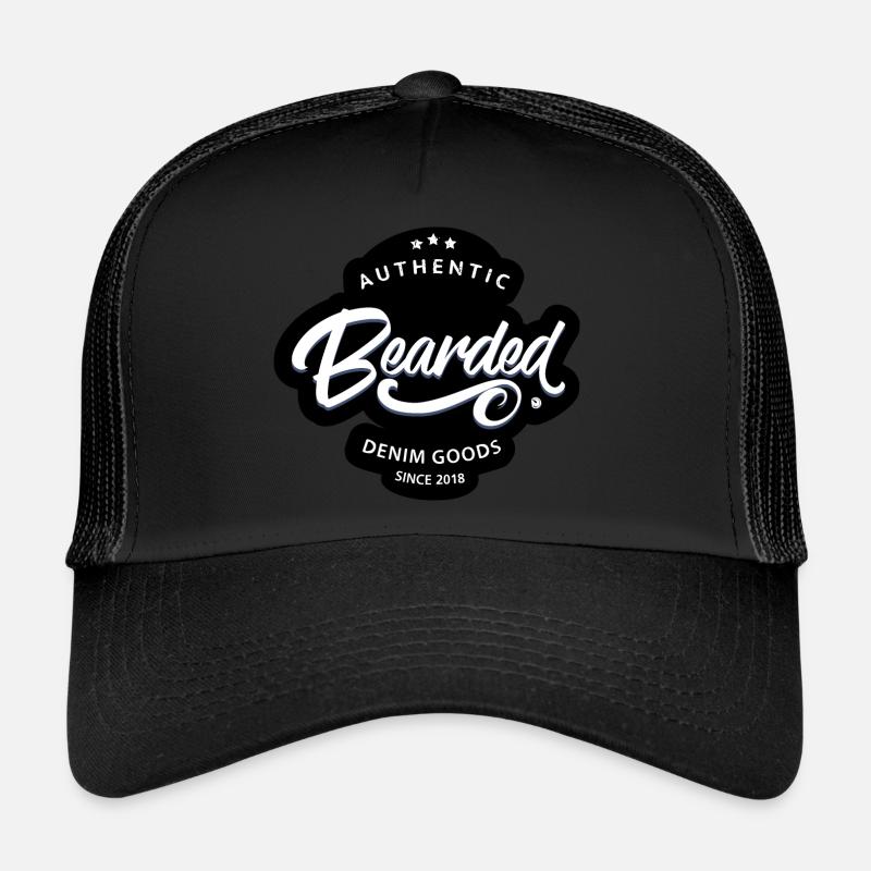Bearded Denim Goods Netrok - Casquette trucker  - noir/noir