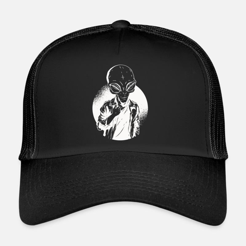 Alien Hipster - Casquette trucker  - noir/noir