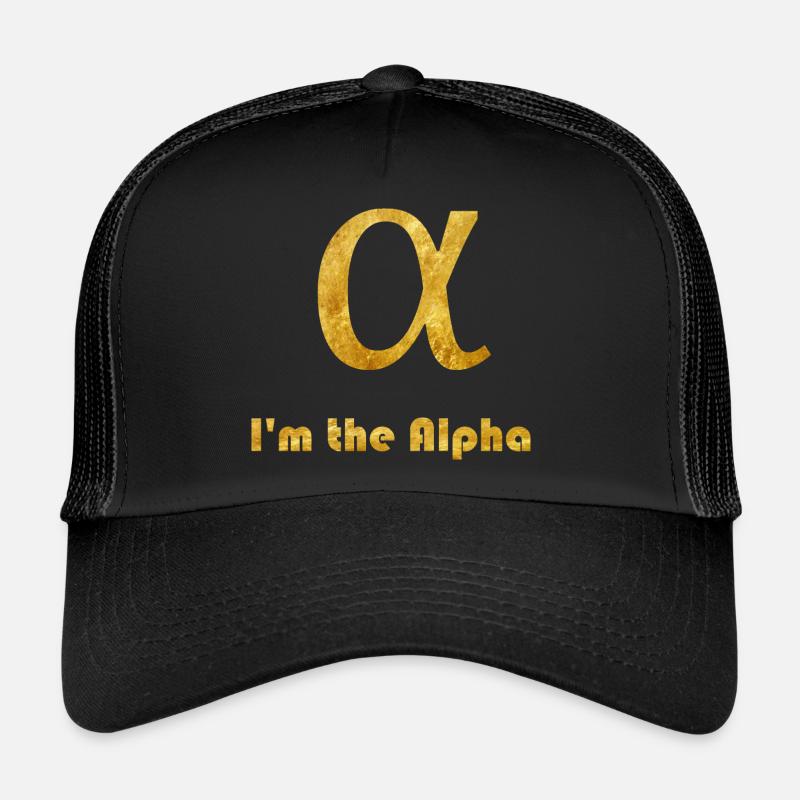 Alpha - Trucker Cap - Schwarz/Schwarz