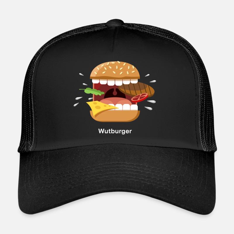 Anger / screaming hamburger Trucker Cap
