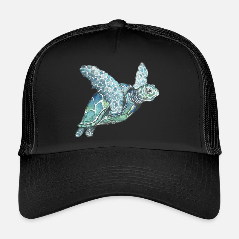 tortue marine Casquette trucker 