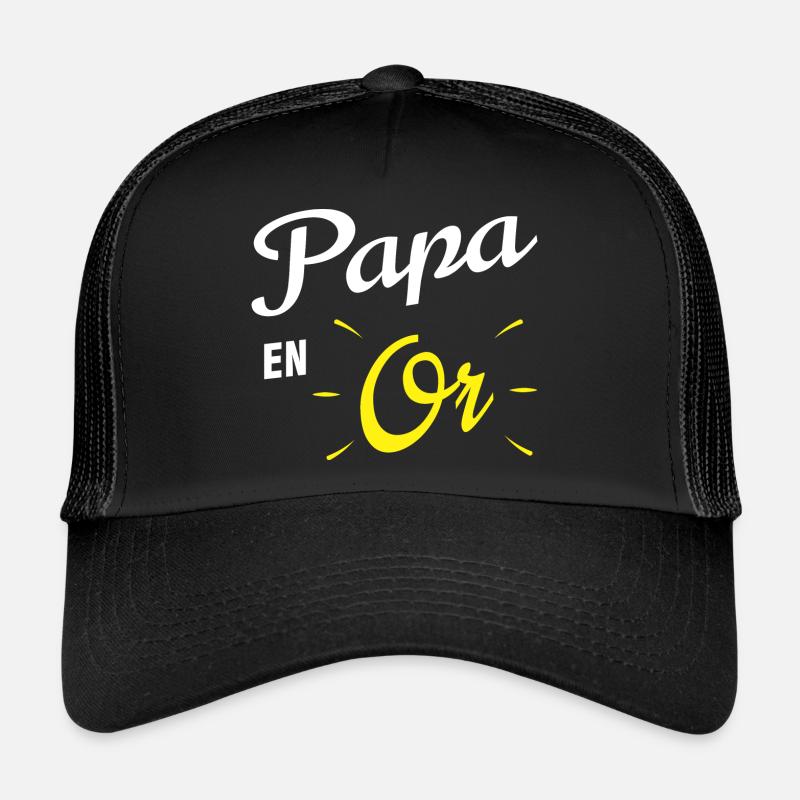 PAPA EN OR Casquette trucker 