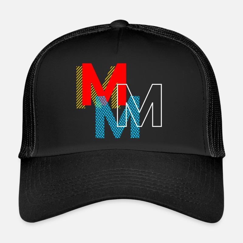 M m m m - Trucker Cap - Schwarz/Schwarz
