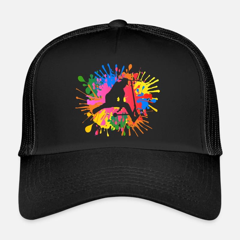 Scooter acrobatique - Casquette trucker  - noir/noir