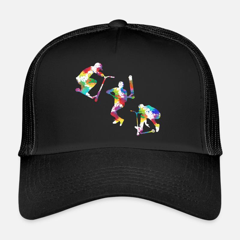 Stunt scooter design - Trucker Cap - black/black