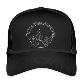 ACOTAR ACOMAF ACOWAR Sarah J Maas Velaris Rhysand - Trucker Cap - Schwarz/Schwarz - Vorne