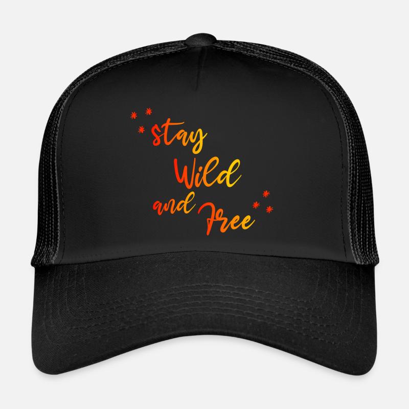 WILD FREE GRADIENT RED YELLOW Casquette trucker 
