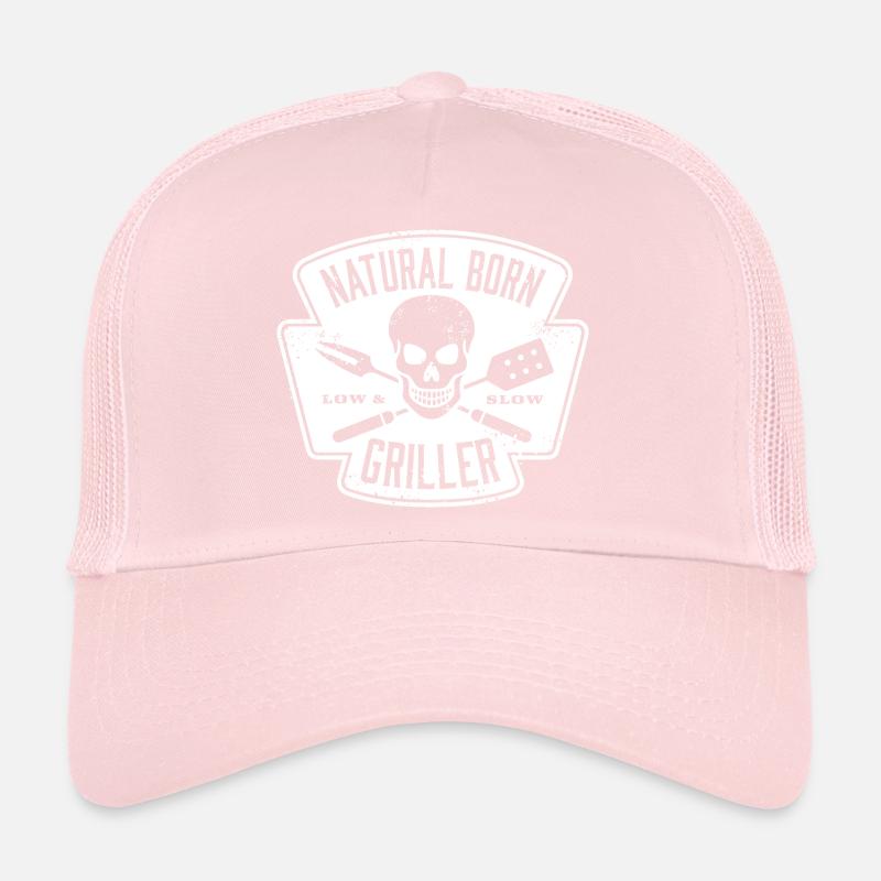 NATURAL BORN GRILLER - GrillIng BBQ Steak Barbecue Trucker Cap