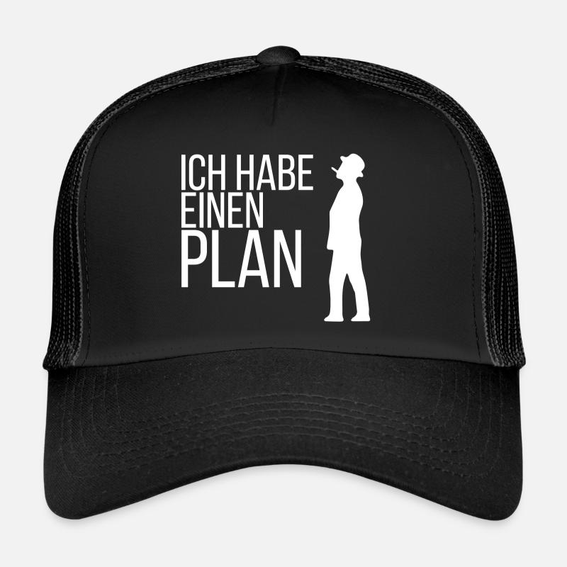 DDR Olsen Ossi Ostdeutschland Ostalgie - Trucker Cap - Schwarz/Schwarz