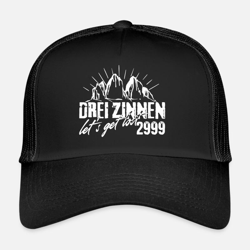 Trois 3 clôtures Tre Cime di Lavaredo Dolomites Casquette trucker 